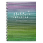 Modern Abstract Pattern Gratitude Journal and Name