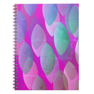Modern Abstract Pattern | Magenta Purple Pink Teal Notebook