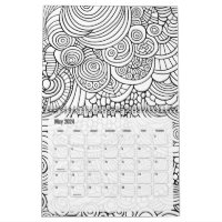 Modern Abstract Patterns Colouring - Black White