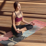 Modern Abstract Peach Floral Personalised Name Yoga Mat<br><div class="desc">Modern Abstract Peach Floral Personalised Name Yoga Mat perfect as a gift for those that enjoy yoga,  pilates,  fitness,  exercise,  sports,  gym,  athletes,  swimmers and much more. Perfect for family and friends for birthdays,  Christmas,  Mother's Day,  holidays and more. Designed by Evco Studio www.zazzle.com/store/evcostudio</div>