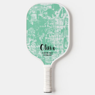 Modern Abstract Personalised Name Pickleball Paddl Paddle