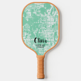 Modern Abstract Personalised Name Pickleball Paddl Pickleball Paddle