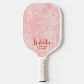 Modern Abstract Personalised Name Pickleball Paddle
