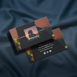 Modern abstract photo photographer  business card
