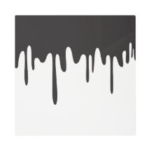 Modern, abstract picture with visible metal parts