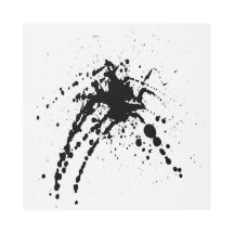 Modern, abstract picture with visible metal parts