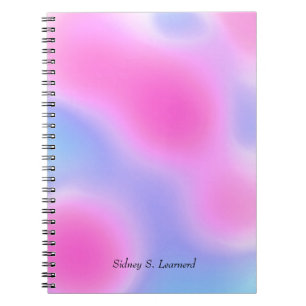 Modern Abstract Pink and Purple Notebook