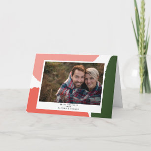 modern abstract pink card