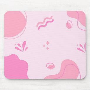 Modern Abstract Pink Minimalist Mouse Pad