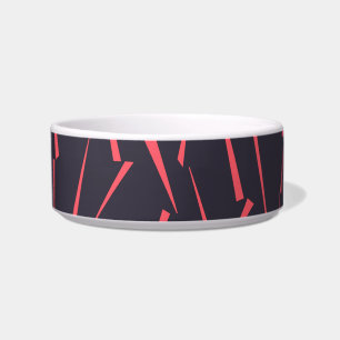 Modern abstract playful geometric triangle pattern bowl