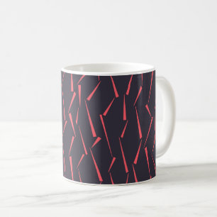Modern abstract playful geometric triangle pattern coffee mug