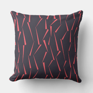 Modern abstract playful geometric triangle pattern cushion