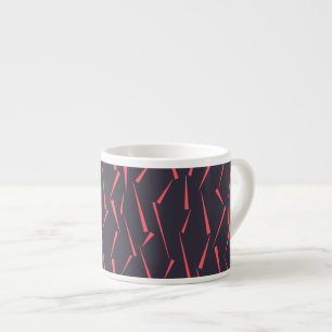 Modern abstract playful geometric triangle pattern espresso cup