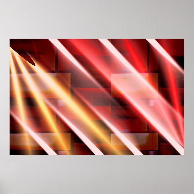 Modern Abstract Print Art Decor Digital Art Poster (Front)