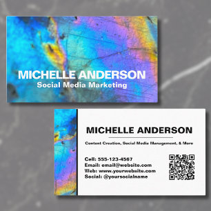 Modern Abstract Professional Colourful Business Card