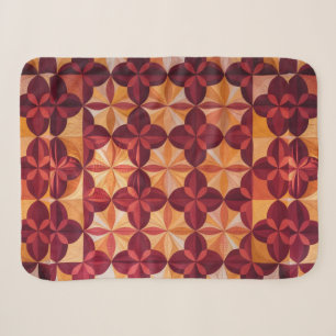 Modern Abstract Quilt, Fleece Blanket Interlocking