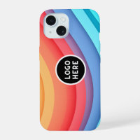 Modern Abstract Rainbow Waves with your Logo 