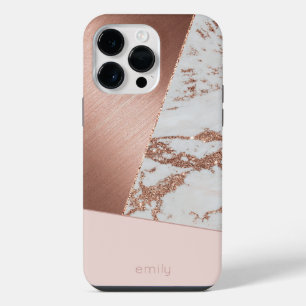Modern Abstract Rose Gold Multi iPhone / iPad case