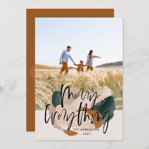 Modern abstract rust 1 photo Christmas holiday Announcement