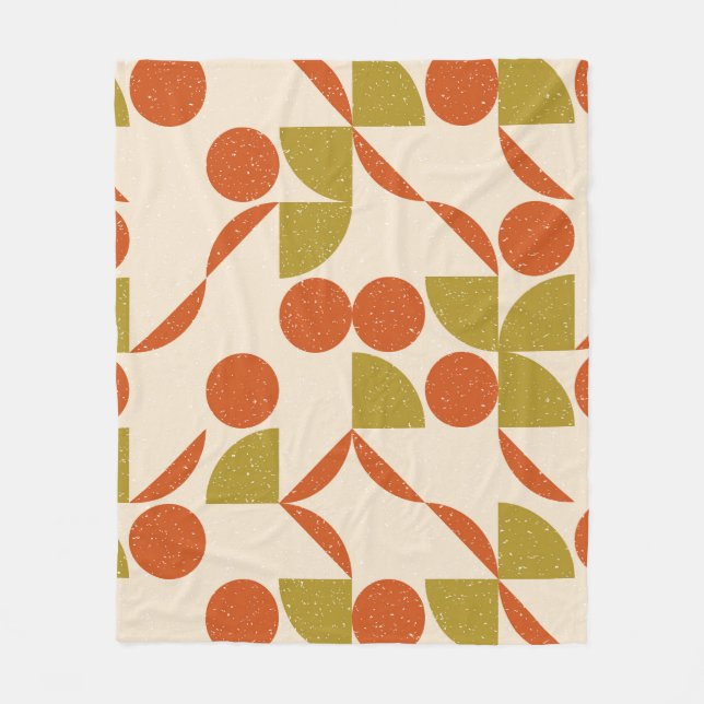 Modern abstract seamless geometric pattern with se fleece blanket (Front)