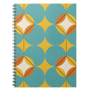 Modern abstract seamless geometric pattern with se notebook