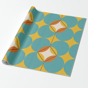 Modern abstract seamless geometric pattern with se wrapping paper