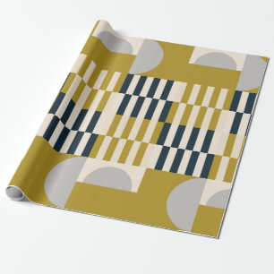 Modern abstract seamless geometric pattern with se wrapping paper