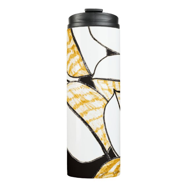 Modern abstract seamless pattern with creative col thermal tumbler (Front)