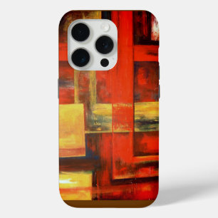 Modern Abstract Shapes Painting iPhone 15 Pro Case