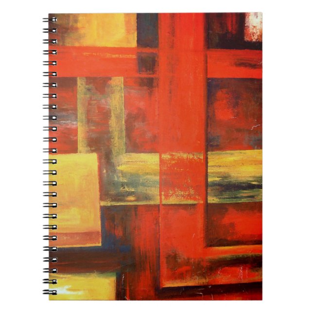 Modern Abstract Shapes Painting  Notebook (Front)