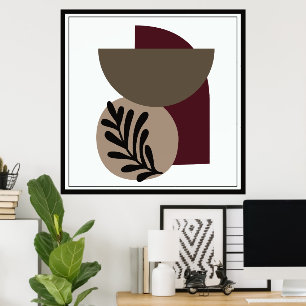 Modern Abstract Shapes Poster