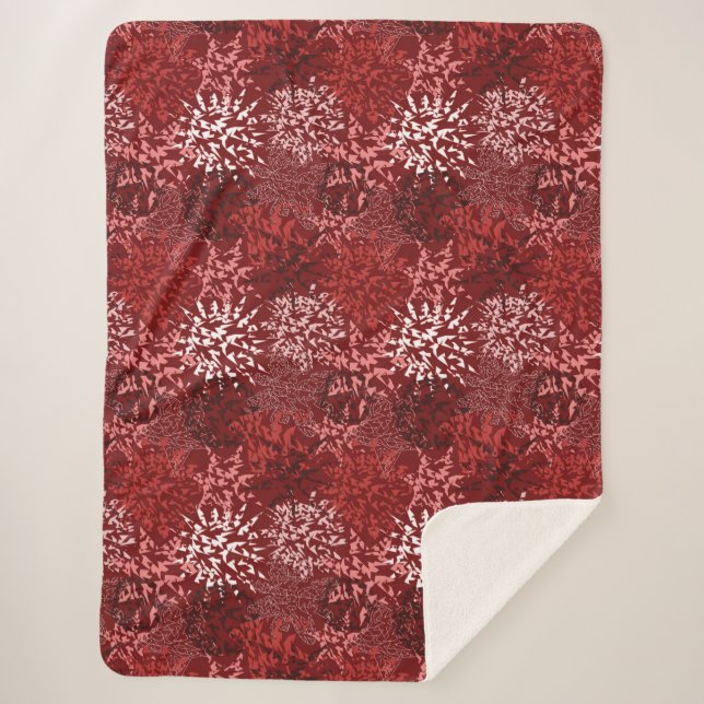 Modern Abstract Sherpa Blanket (Front)