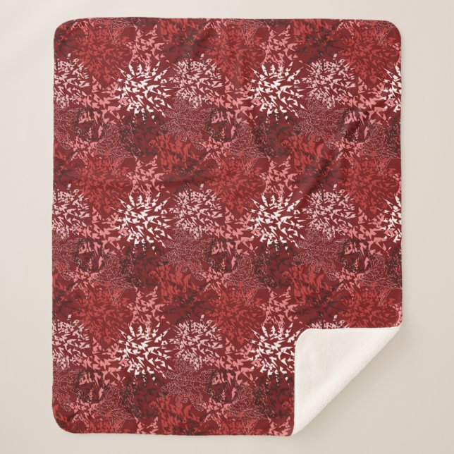 Modern Abstract Sherpa Blanket (Front)
