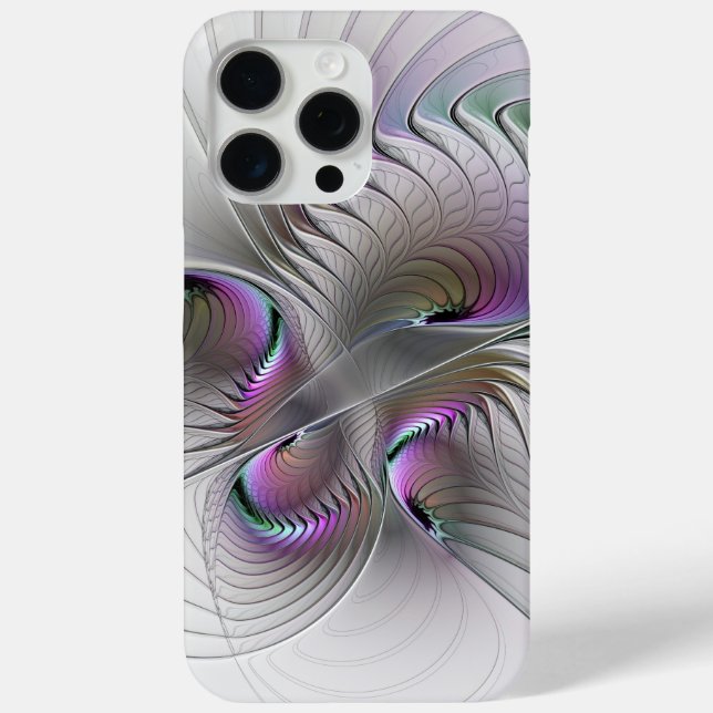Modern Abstract Shy Fantasy Figure Fractal Art Case-Mate iPhone Case (Back)
