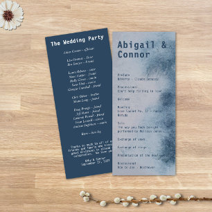 Modern Abstract Slate Blue Grey Mist Watercolor Programme