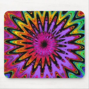 Modern abstract spiral mousepad