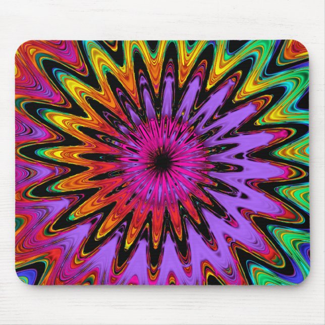 Modern abstract spiral mousepad (Front)