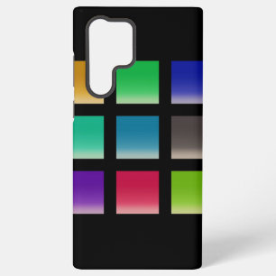 Modern Abstract Squares Pattern Samsung Galaxy Case
