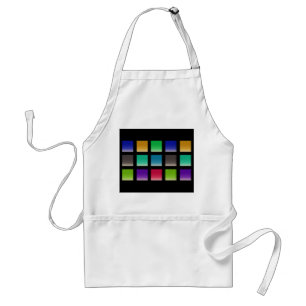 Modern Abstract Squares Pattern Standard Apron