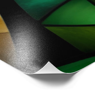 Modern Abstract Stain Glass  Photo Print