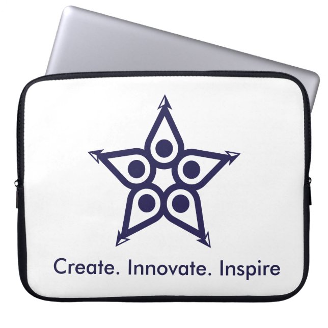 Modern Abstract Star Unity Laptop Sleeve (Front)
