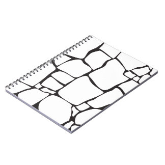Modern Abstract Stone Pattern Notebook