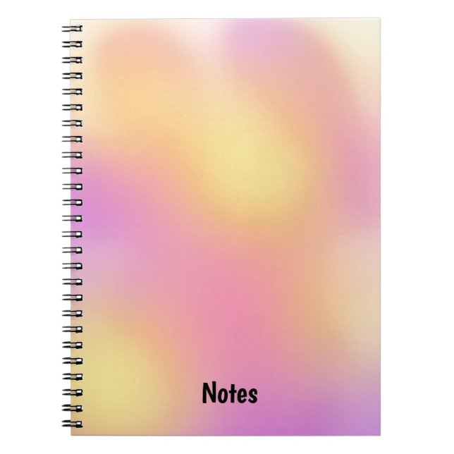 Modern Abstract Sunset Background Notebook (Front)