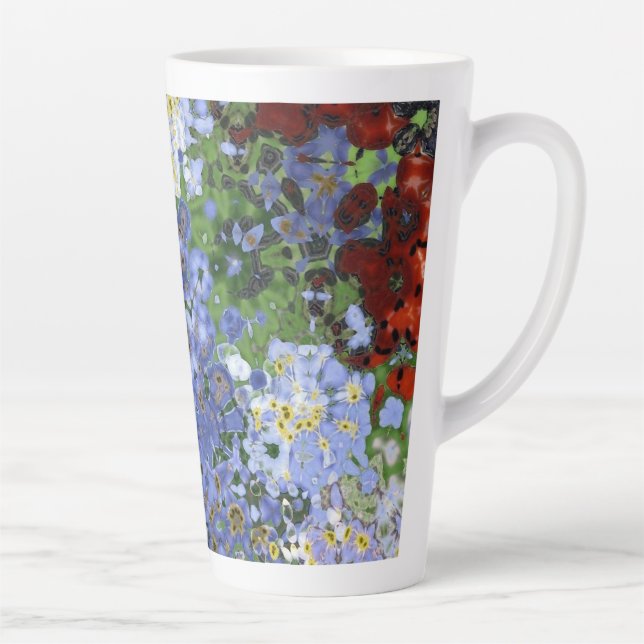 Modern abstract surface artwork - Latte Mug (Right)