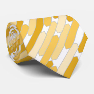 Modern Abstract Tabs, Butter, Yellow, Mustard Tie