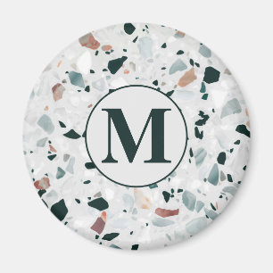 Modern Abstract Terrazzo Pattern Magnet