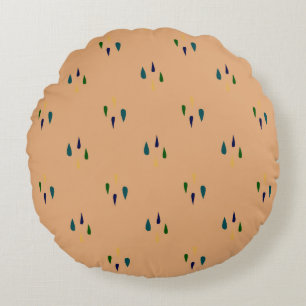 Modern Abstract Texture design Round Cushion