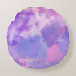 Modern Abstract Texture design Round Cushion