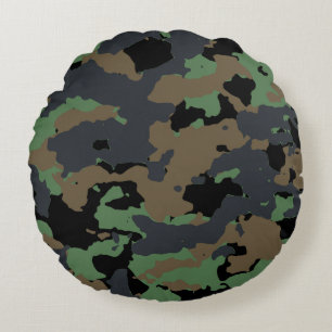 Modern Abstract Texture design Round Cushion
