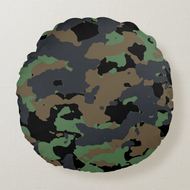 Modern Abstract Texture design Round Cushion (Front)
